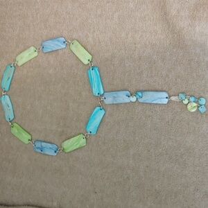 Mother Of Pearl Necklace/Belt 34"